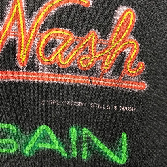 1982 Crosby Stills & Nash Concert T-shirt Vintage - Picture 7 of 8